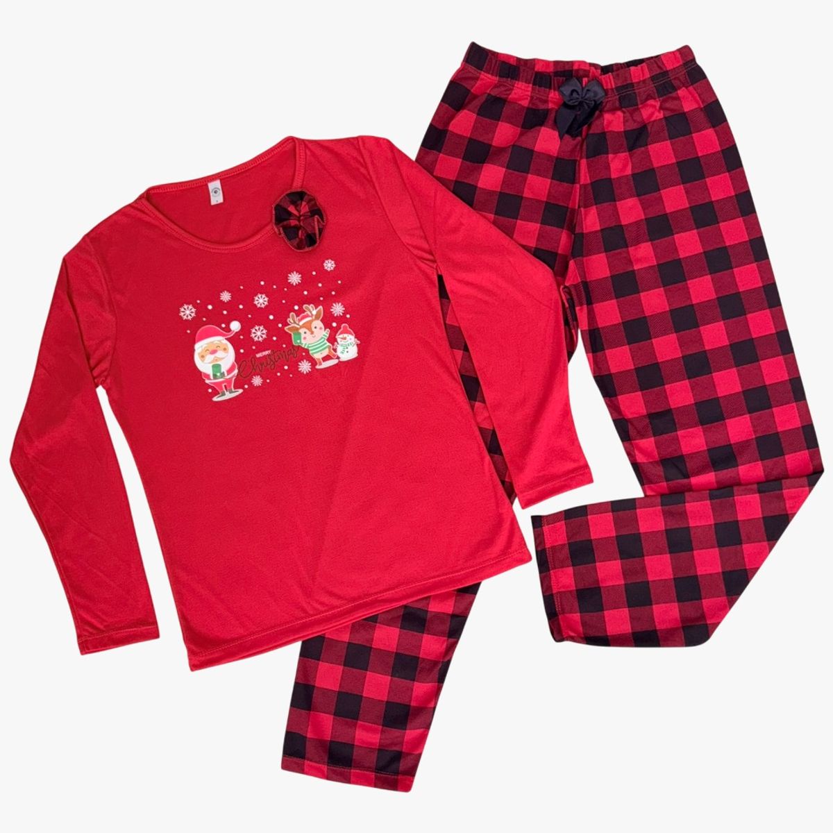 EMPIJAMADAS - PIJAMA NAVIDEÑA MUJER MANGA LARGA