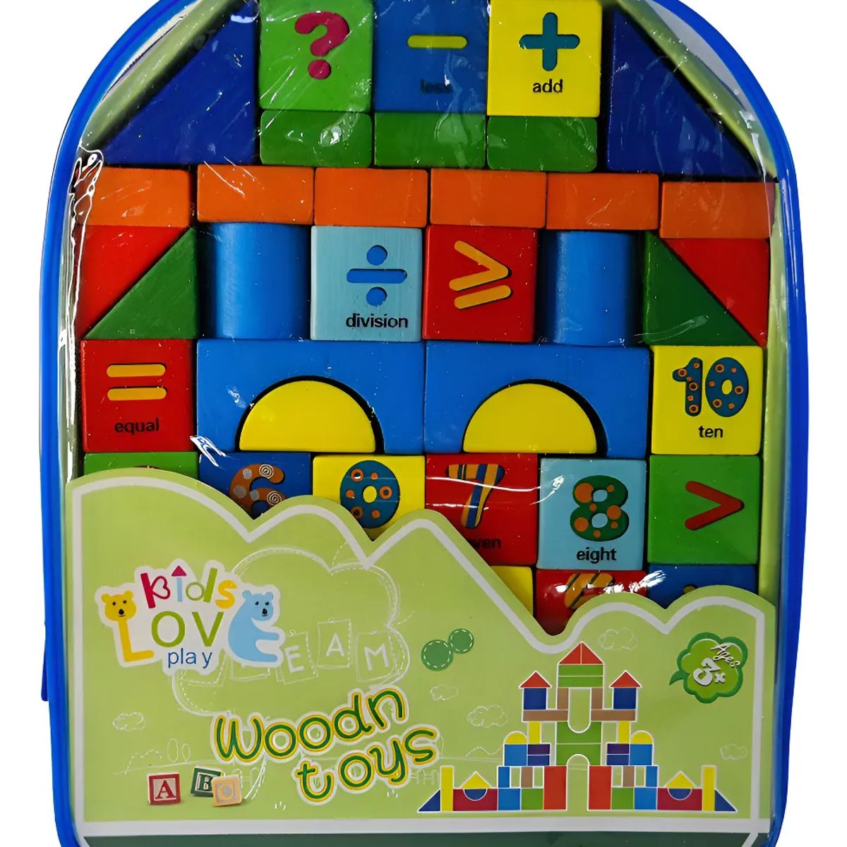 GENERICO - Maleta Juego Bloques Rompecabezas Armar Didactico Educativo