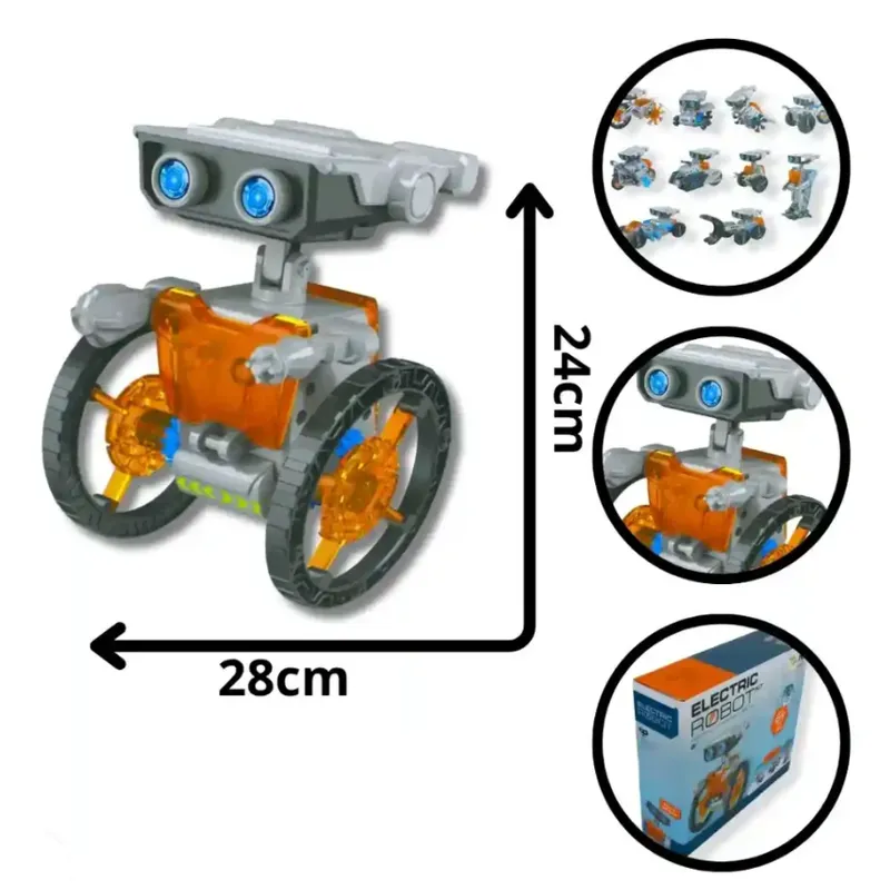 SWISSHOME - JUGUETE ROBOT ELECTRICO 3.0 12 EN 1 / NIÑOS +8 AÑOS