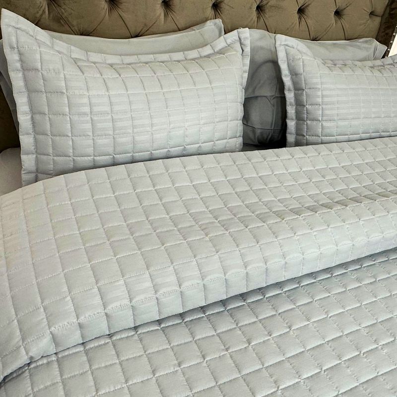 KARYTEX - Edredón Quilt Doble Faz con Diseño de Cuadros