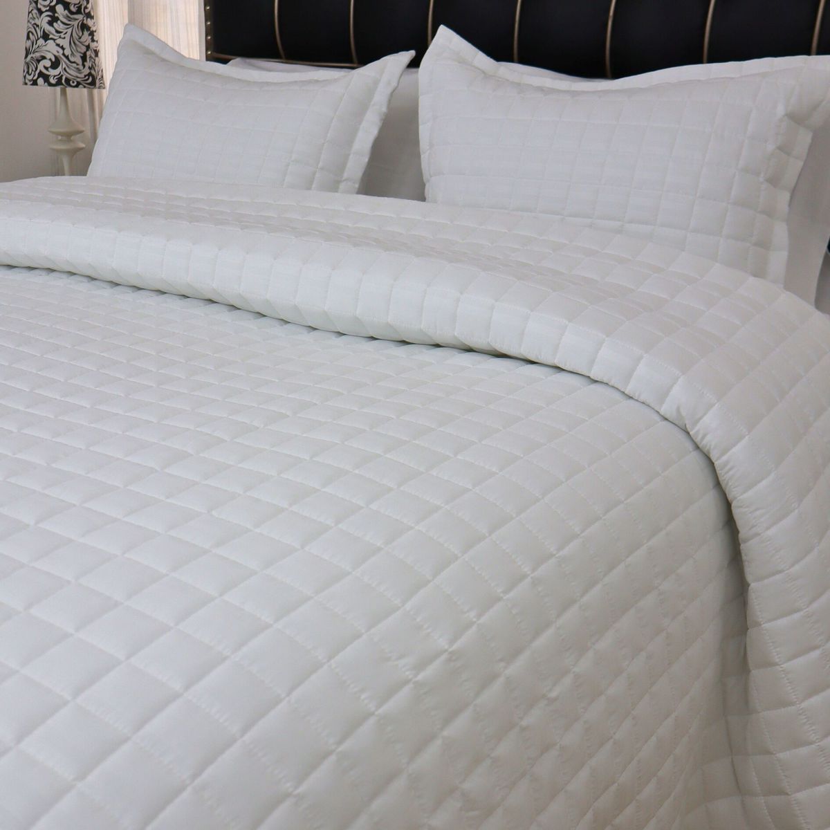 KARYTEX - Edredón Quilt Doble Faz con Diseño de Cuadros