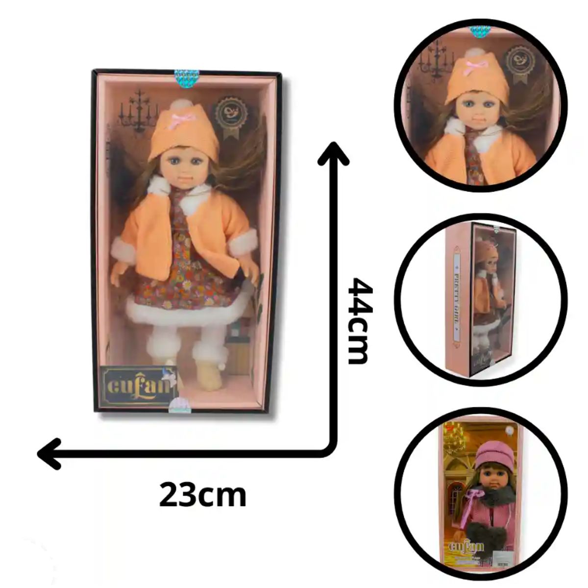 SWISSHOME - MUÑECA DE INVIERNO JUGUETE PARA NIÑAS +3 AÑOS