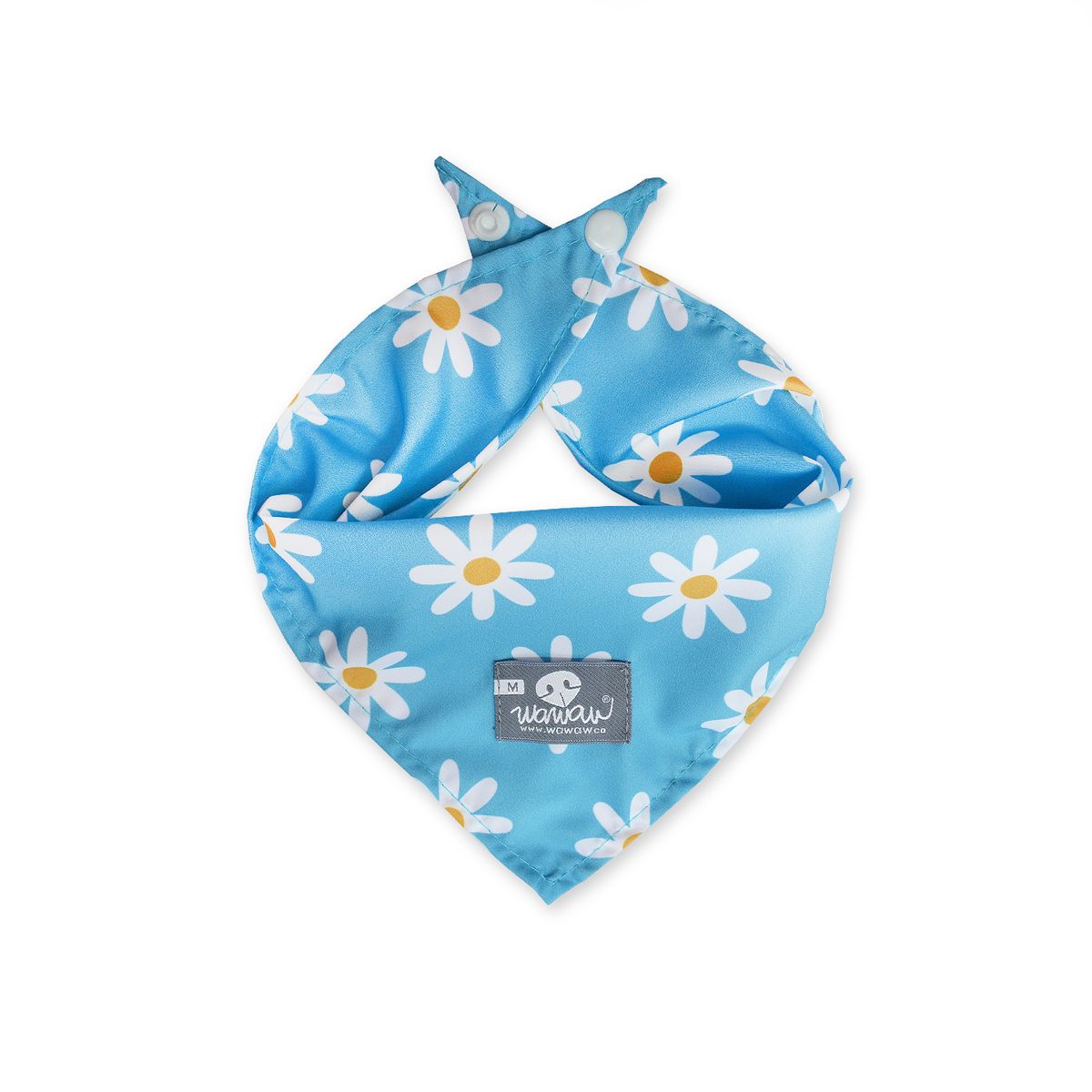 WAWAW - Pañoleta S celeste margaritas