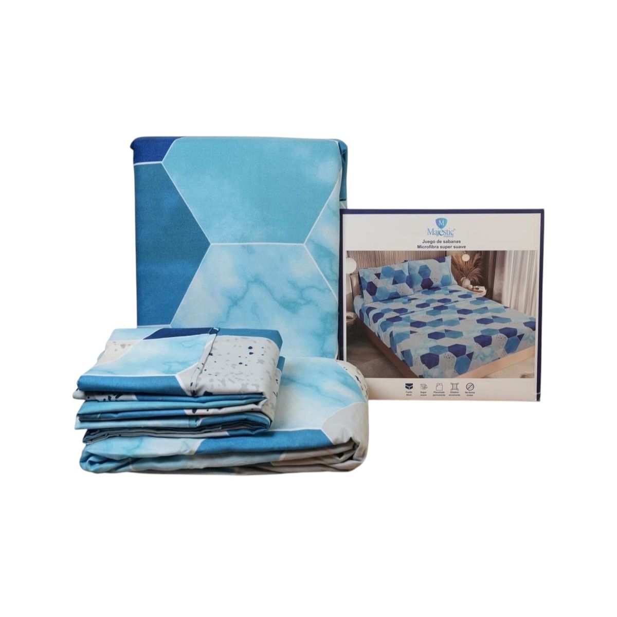 MAJESTIC IMPERIAL - Juego De Sabanas Majestic Cama Semidoble 200 Hilos, Súper Suave