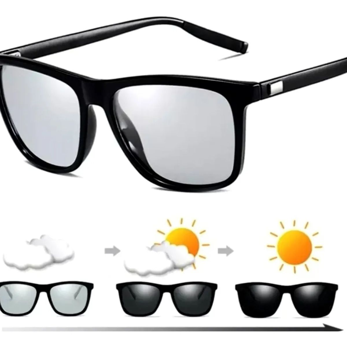 BUHO PARIS - Gafas Fotocromaticas Polarizadas de Hombre FP100