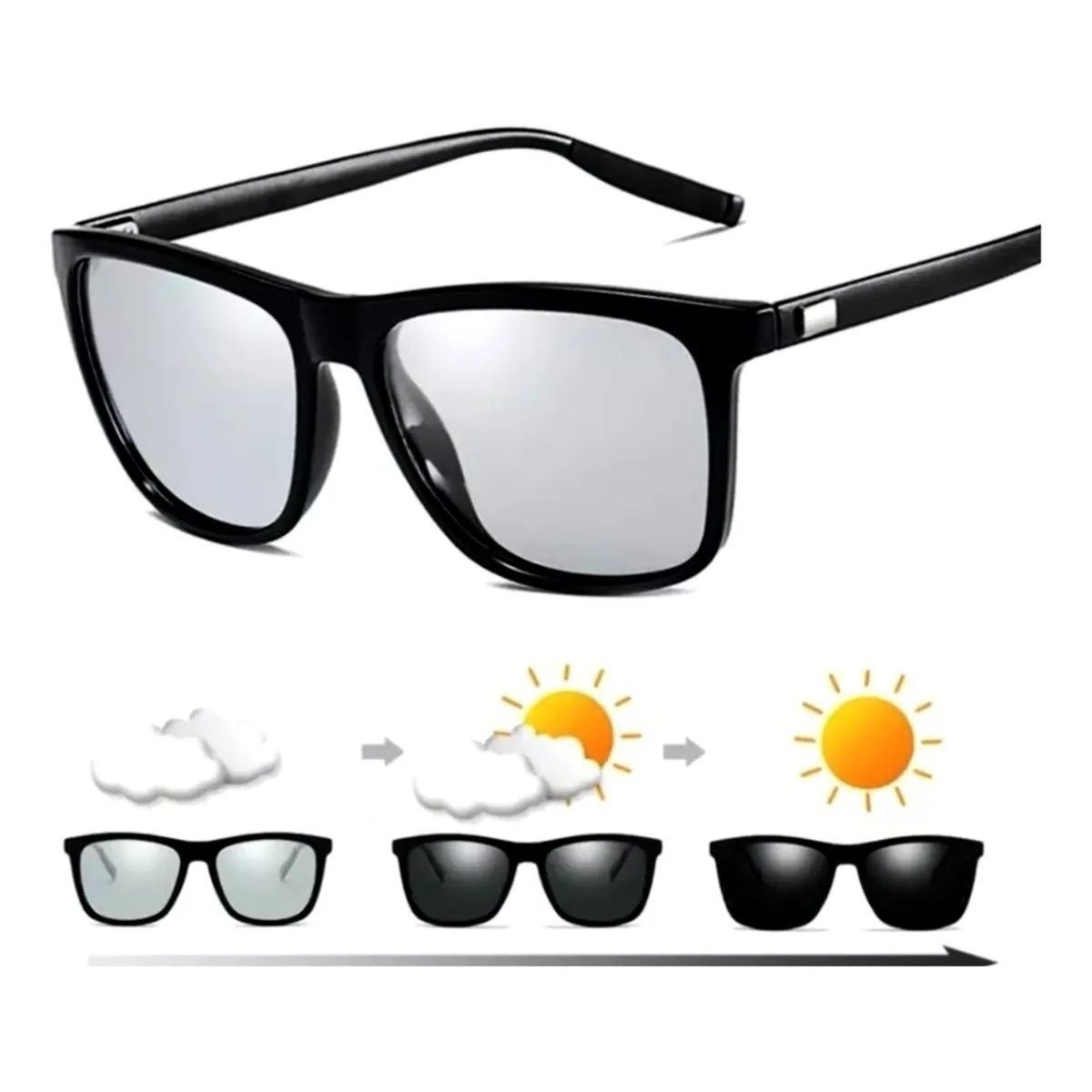 BUHO PARIS - Gafas Fotocromaticas Polarizadas de Hombre FP100