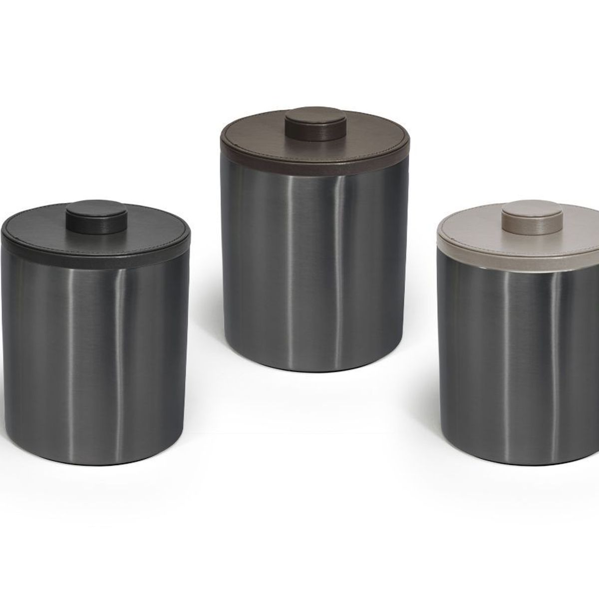 FOH - Cubeta de acero inoxidable para hielo - Pack de 4 unidades