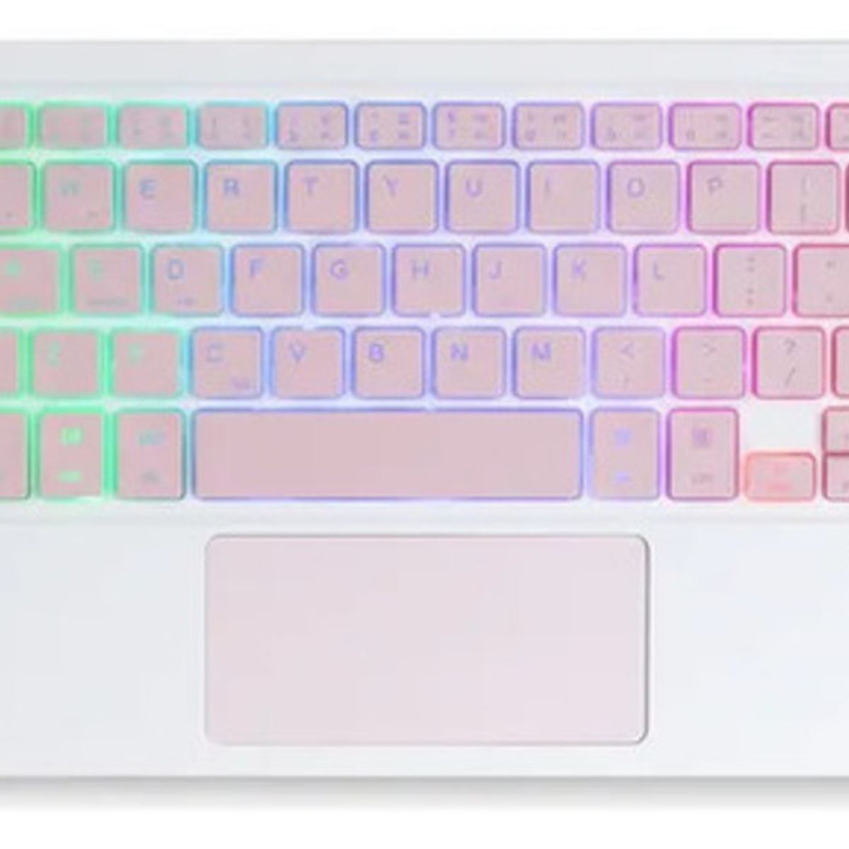 GENERICO - Teclado Bluetooth RGB Para Tablet- celular-pc ROSA