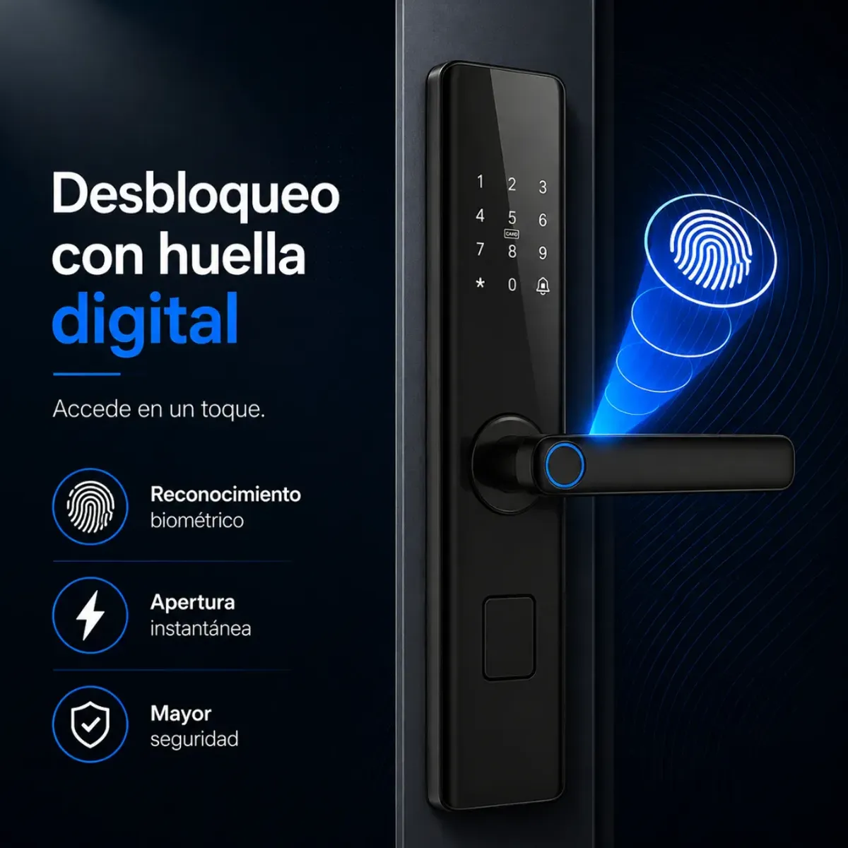 PAHIESMA - Cerradura Inteligente Para Apartamentos Con Huella clave App