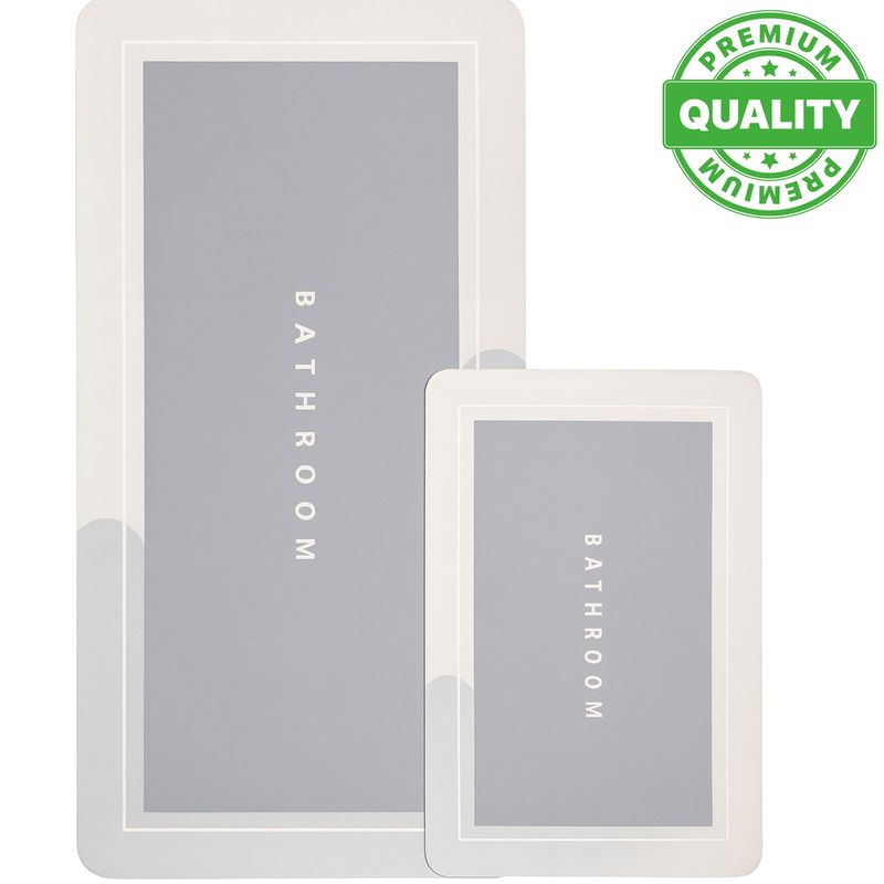 ONE PIXEL - Tapete de Baño Premium de Secado Rápido Set De 2