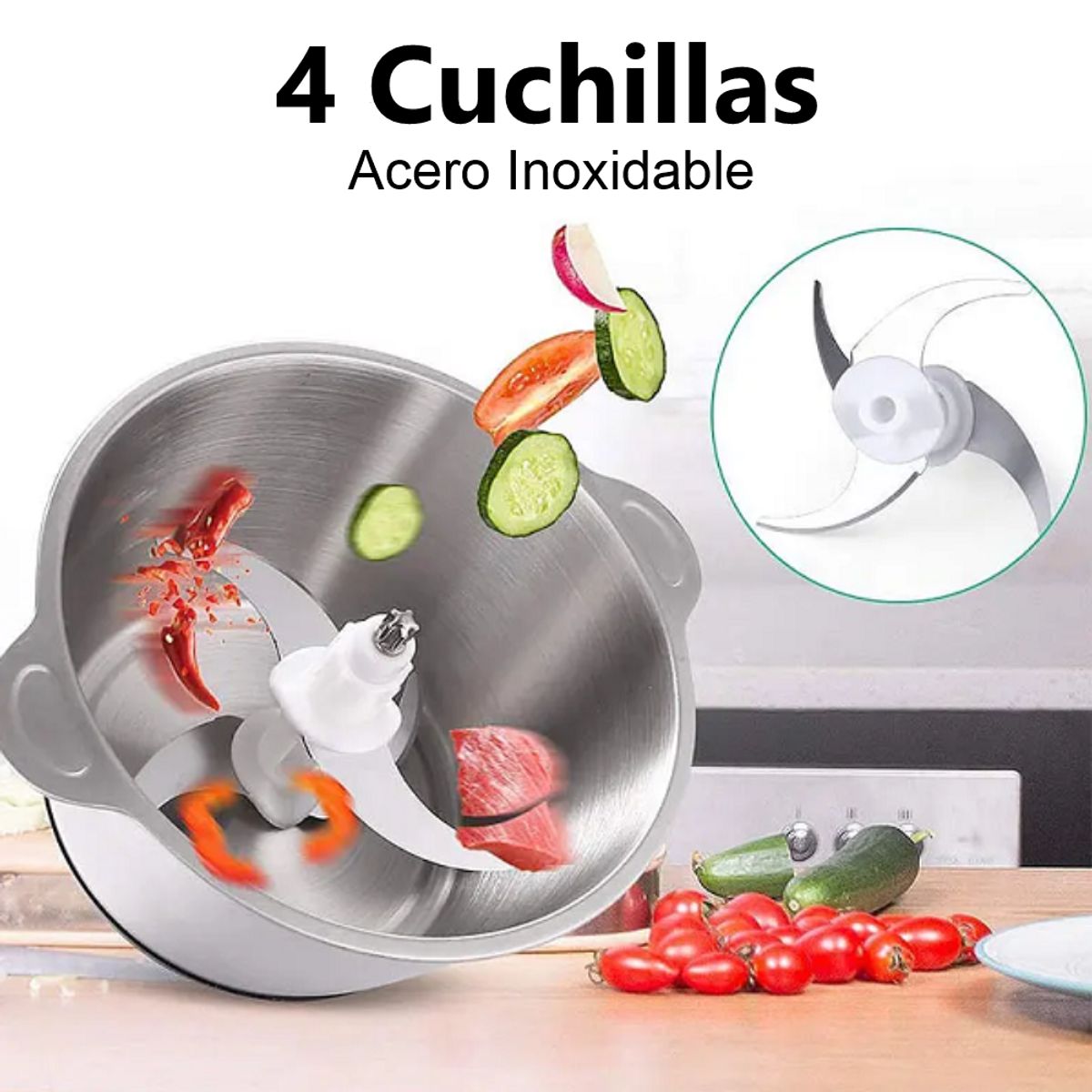 SOKANY - Procesador De Alimentos Picadora Eléctrica 400w 20l Sokany