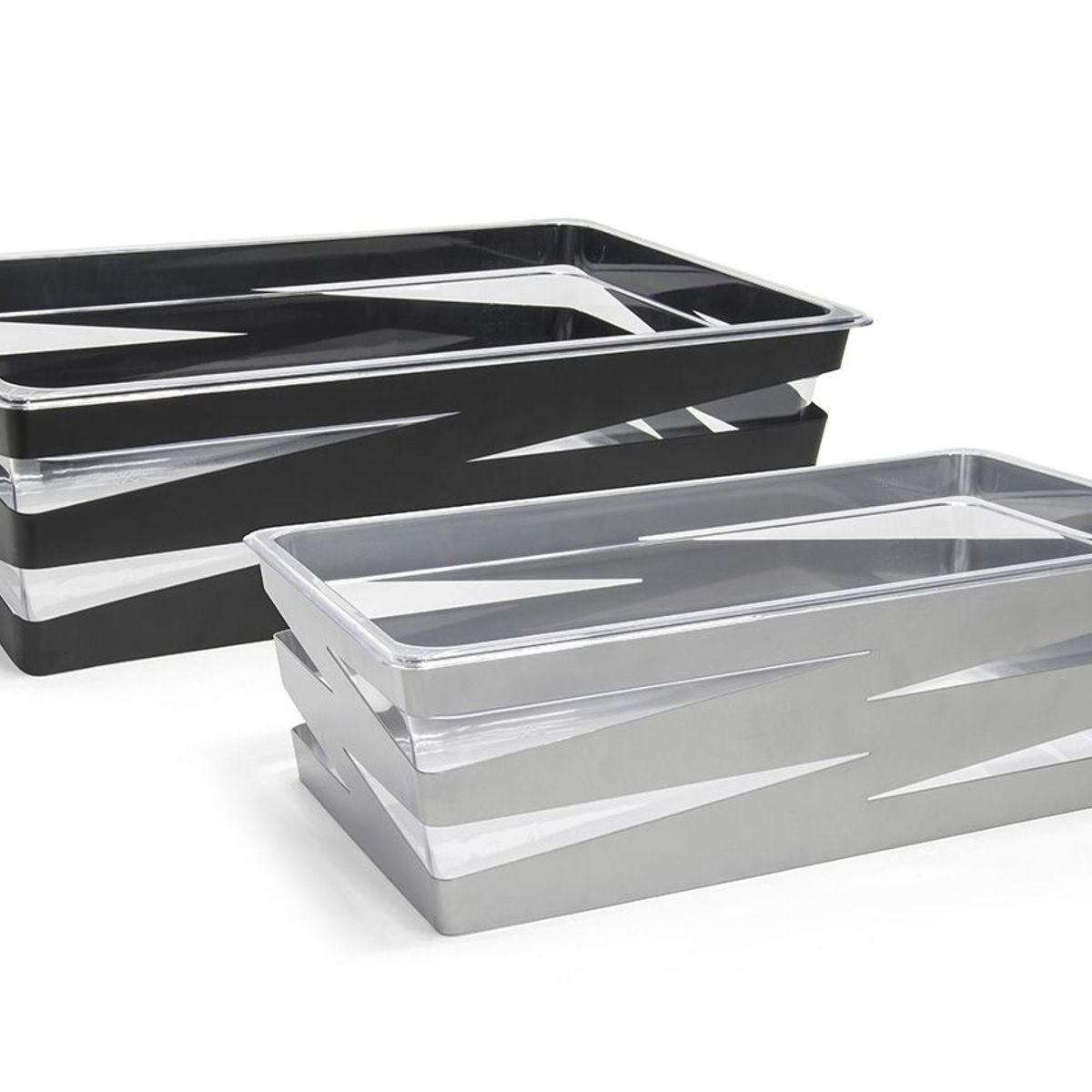 FOH - Juego de 2 Cesta Zig Zag HousingPan Set - Profundas