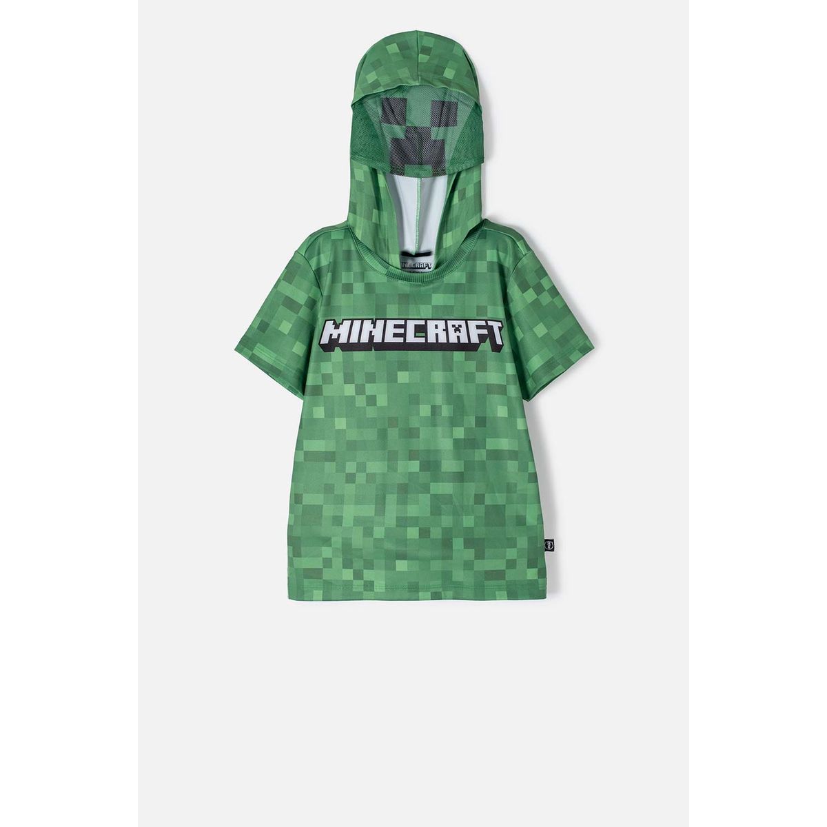 MINECRAFT - Camiseta de Minecraft con capucha verde para niño