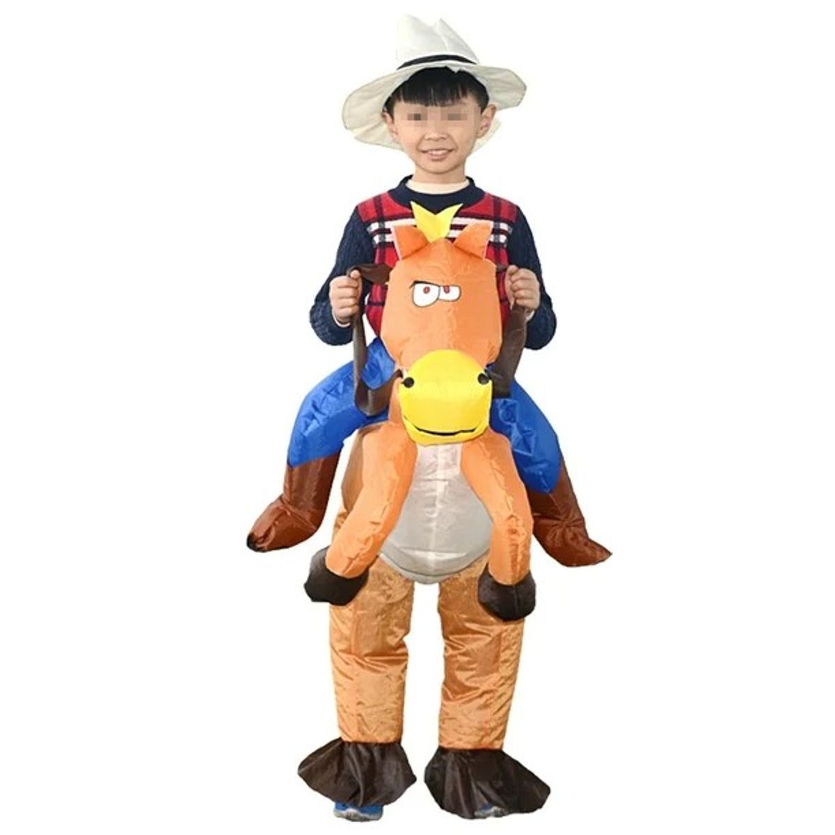 BABY ON - Disfraz Inflable Caballo+Sombrero Para Niño Halloween 80-120