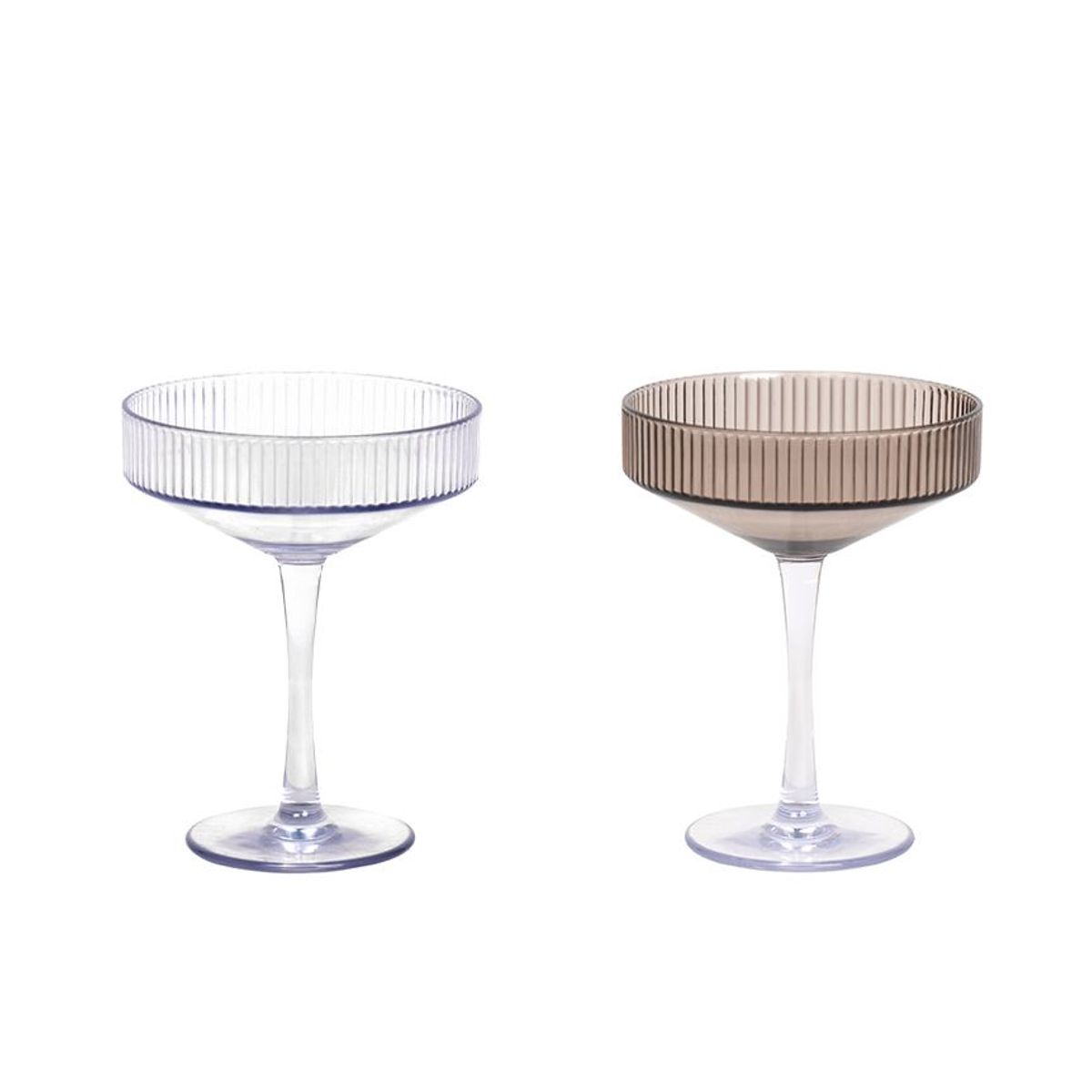 FOH - Copa Martini Gatsby™ de 7 oz - Paquete de 12 piezas Smoke