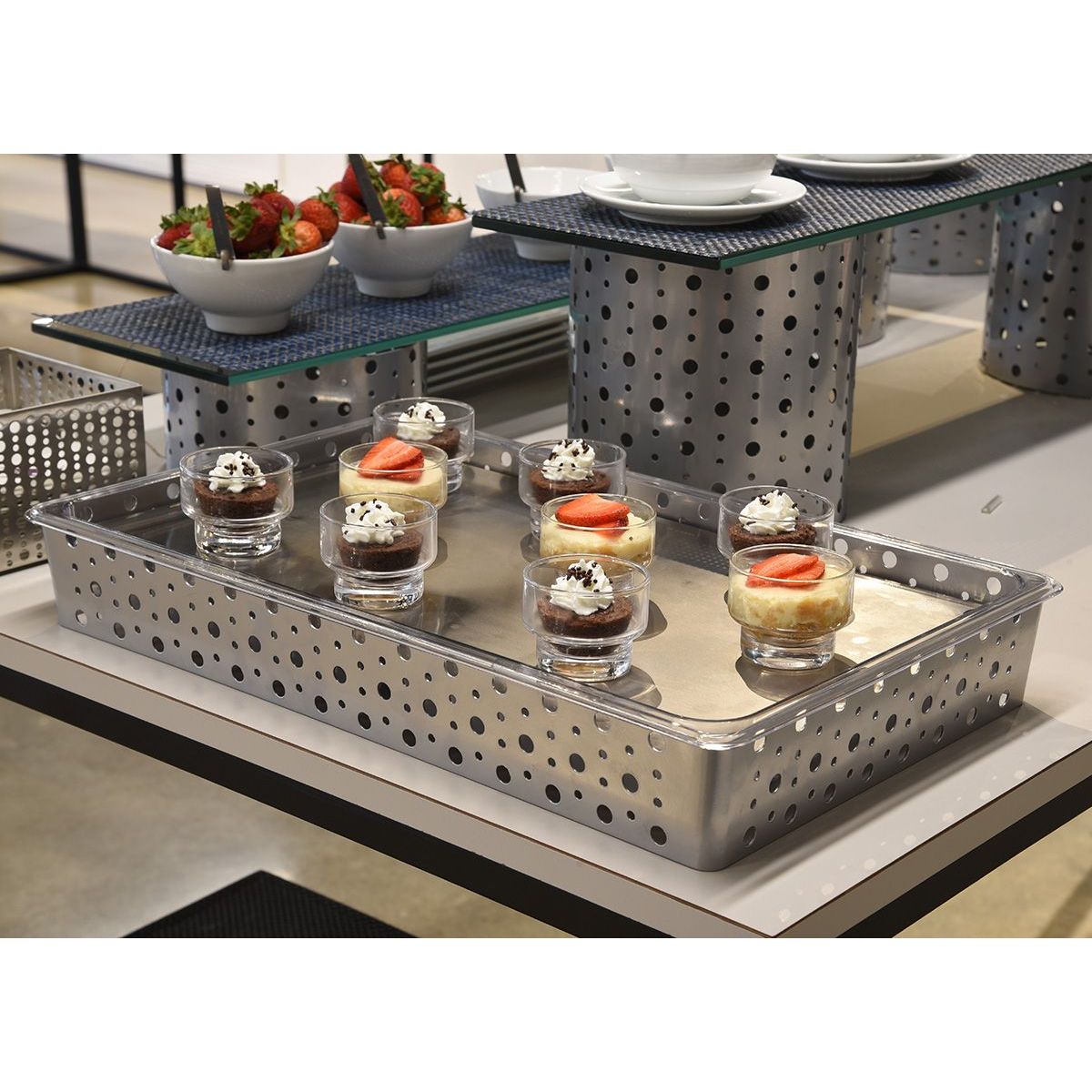 FOH - Muestra de Vaso de 4 oz Footed Sampler™ - Paquete de 12 pcs