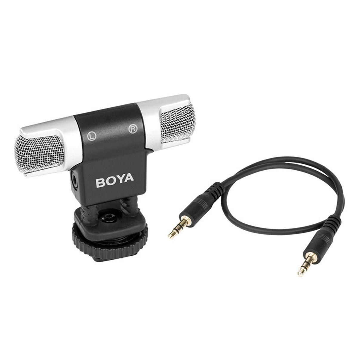 BOYA - Micrófono Boya By-mm3 Doble Cabeza Estéreo