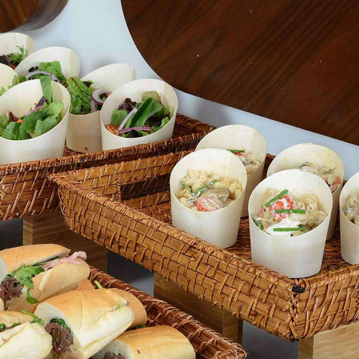 FOH - Vasos Inclinados Desechables 6 oz Servewise® - Pack 200 u  Naturales y Orgánicos