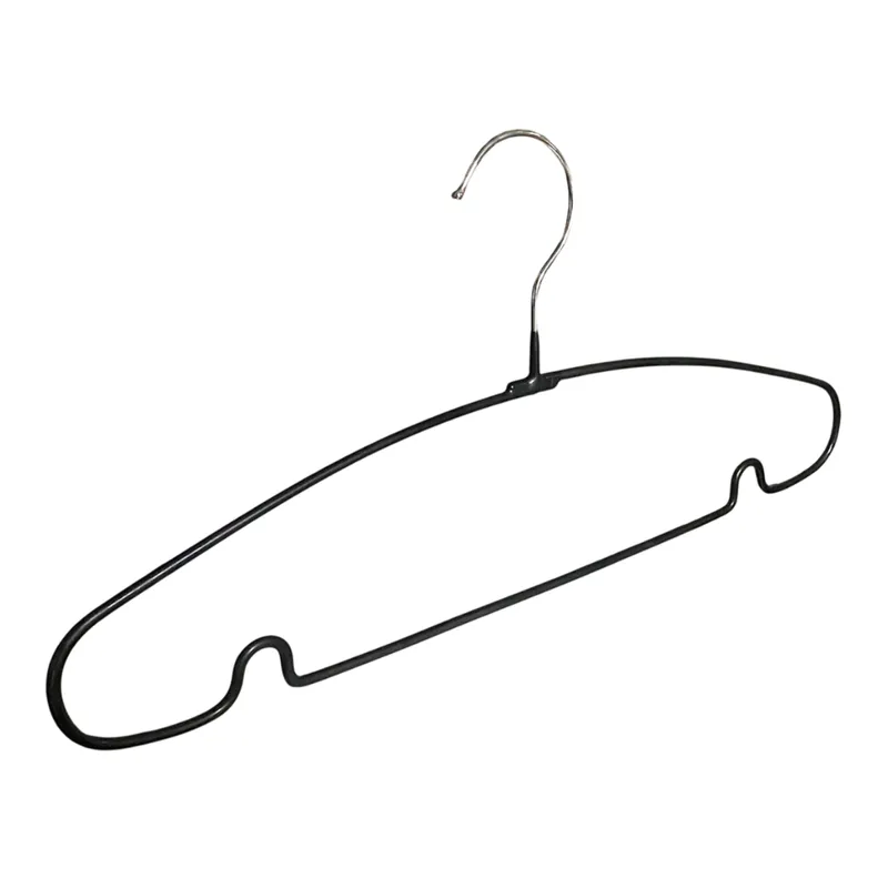 GENERICO - Gancho Para Ropa Metálico Antideslizante X10 Und