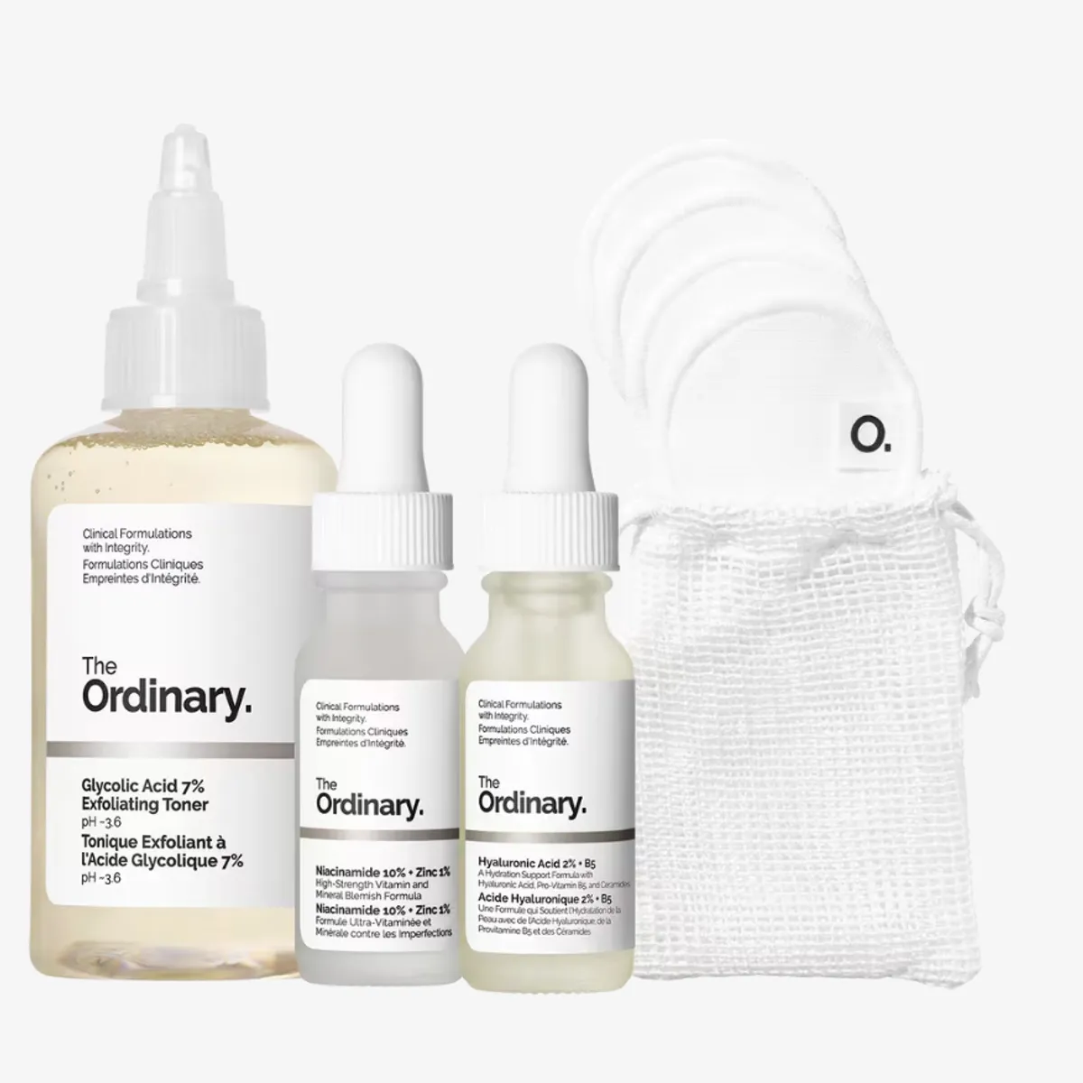 THE ORDINARY - The Ordinary Set Exfoliante Acido Glicólico Niacinamida Hialurónico