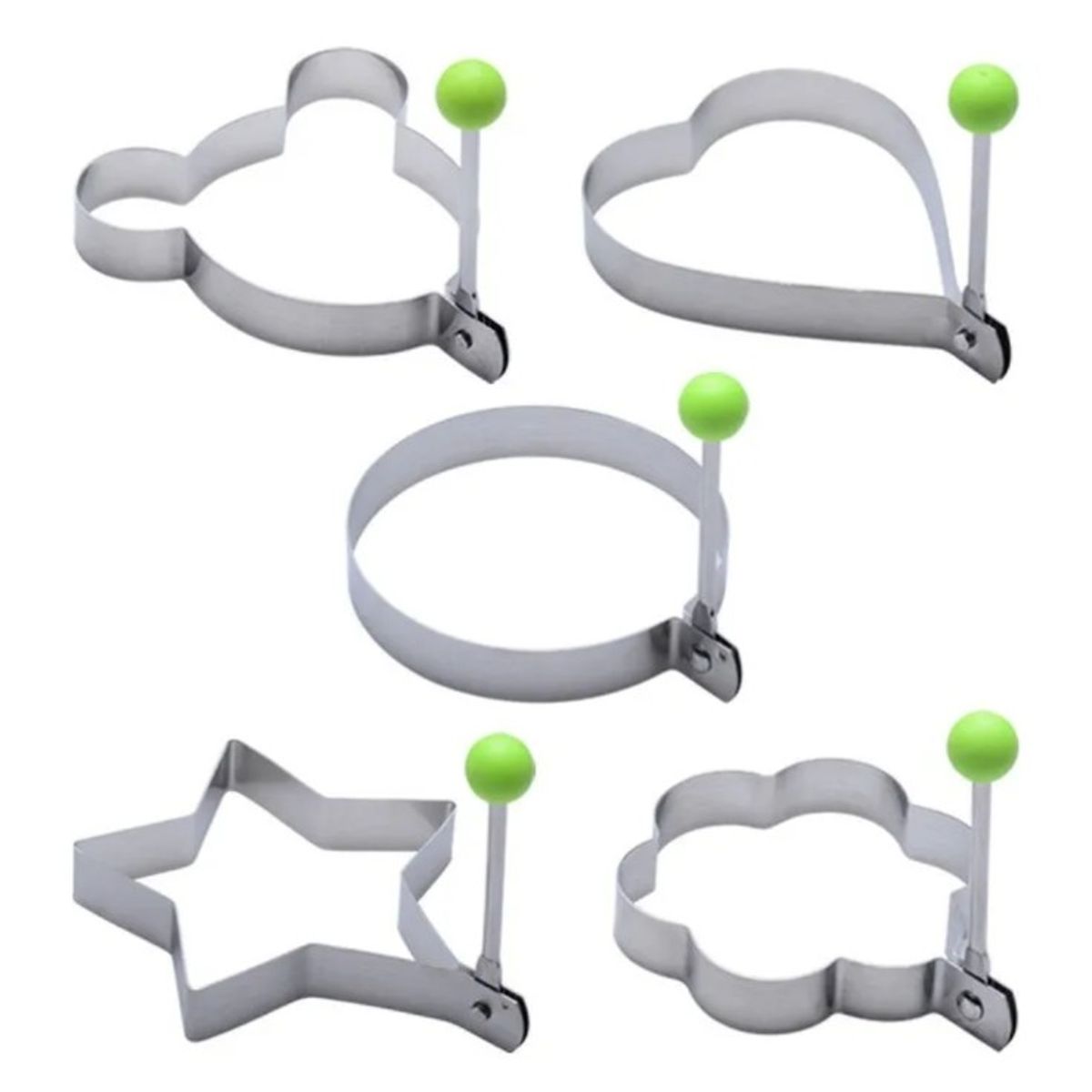 ALUHOGAR - Moldes para pancakes aluminio x5