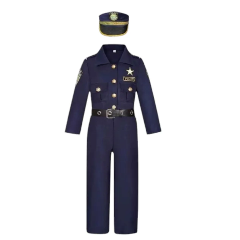 GENERICO - Disfraz Oficial De Policia Niño Para Halloween Talla m