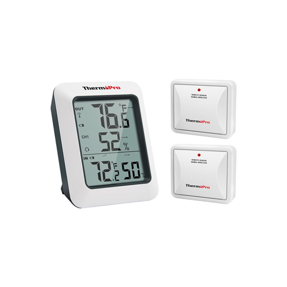 GENERICO - Termohigrómetro  Medidor de Humedad y Temperatura Digital Pack