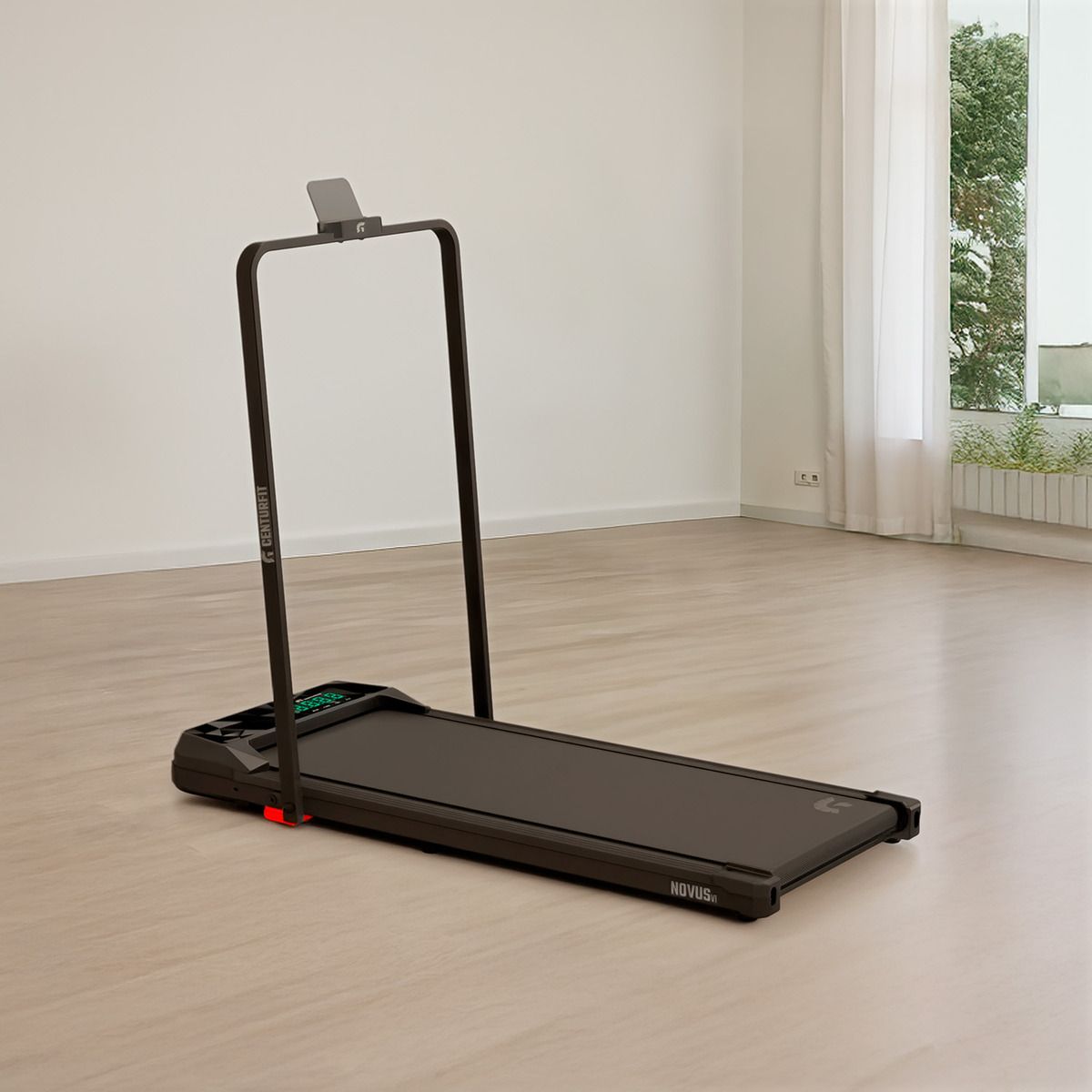 CENTURFIT - Caminadora Electrica 1.5hp Portatil 10kmh Bluetooth App Negro