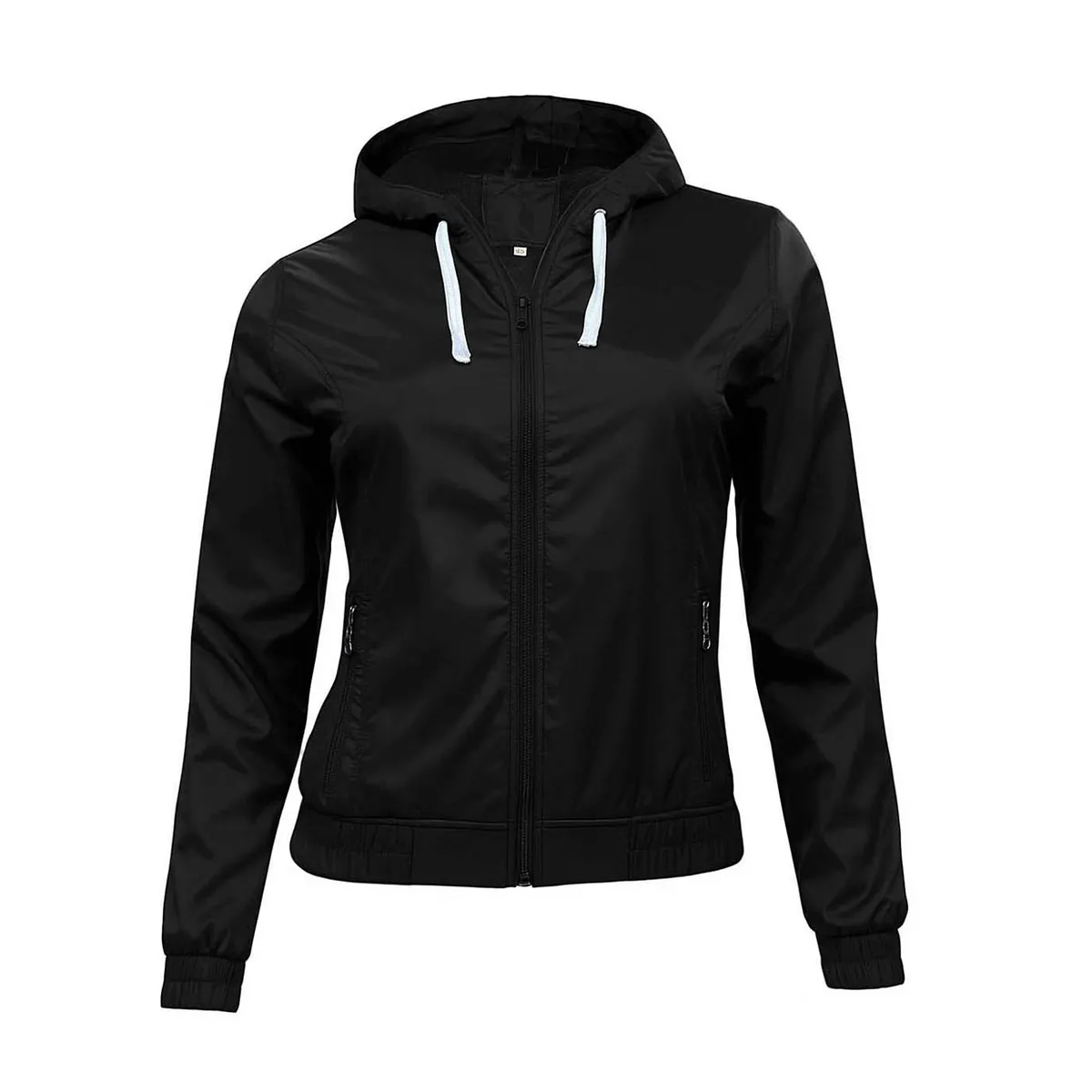MODA EN CIRCUITO - Chaqueta impermeable Liviana Negra para Mujer