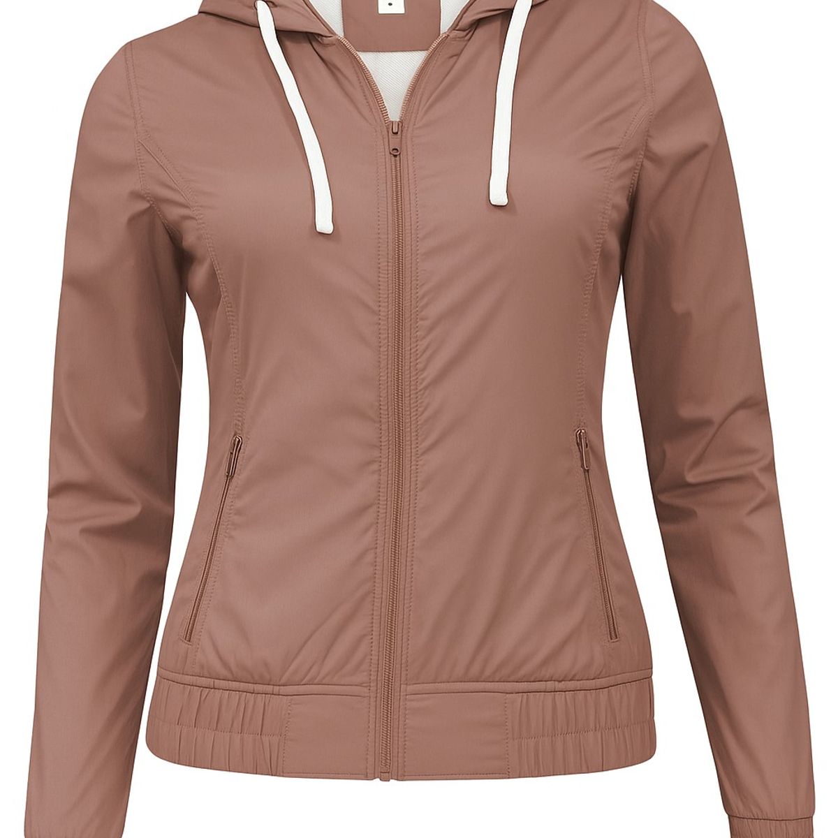 MODA EN CIRCUITO - Chaqueta impermeable Liviana Negra para Mujer