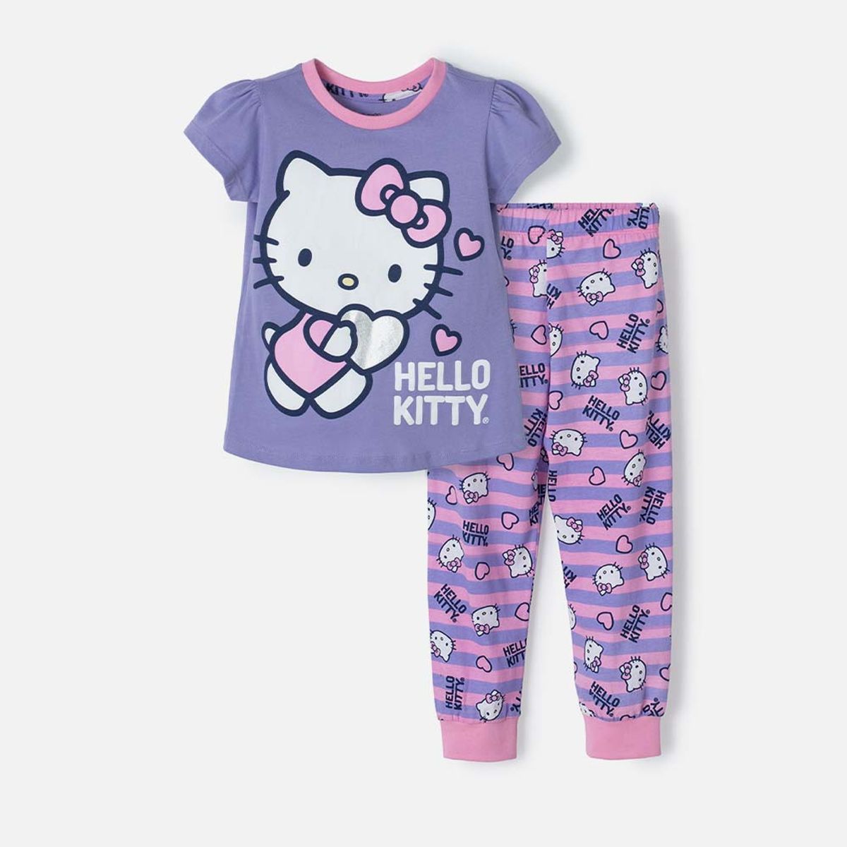 HELLO KITTY - Pijama Hello Kitty de pantalón largo para niña