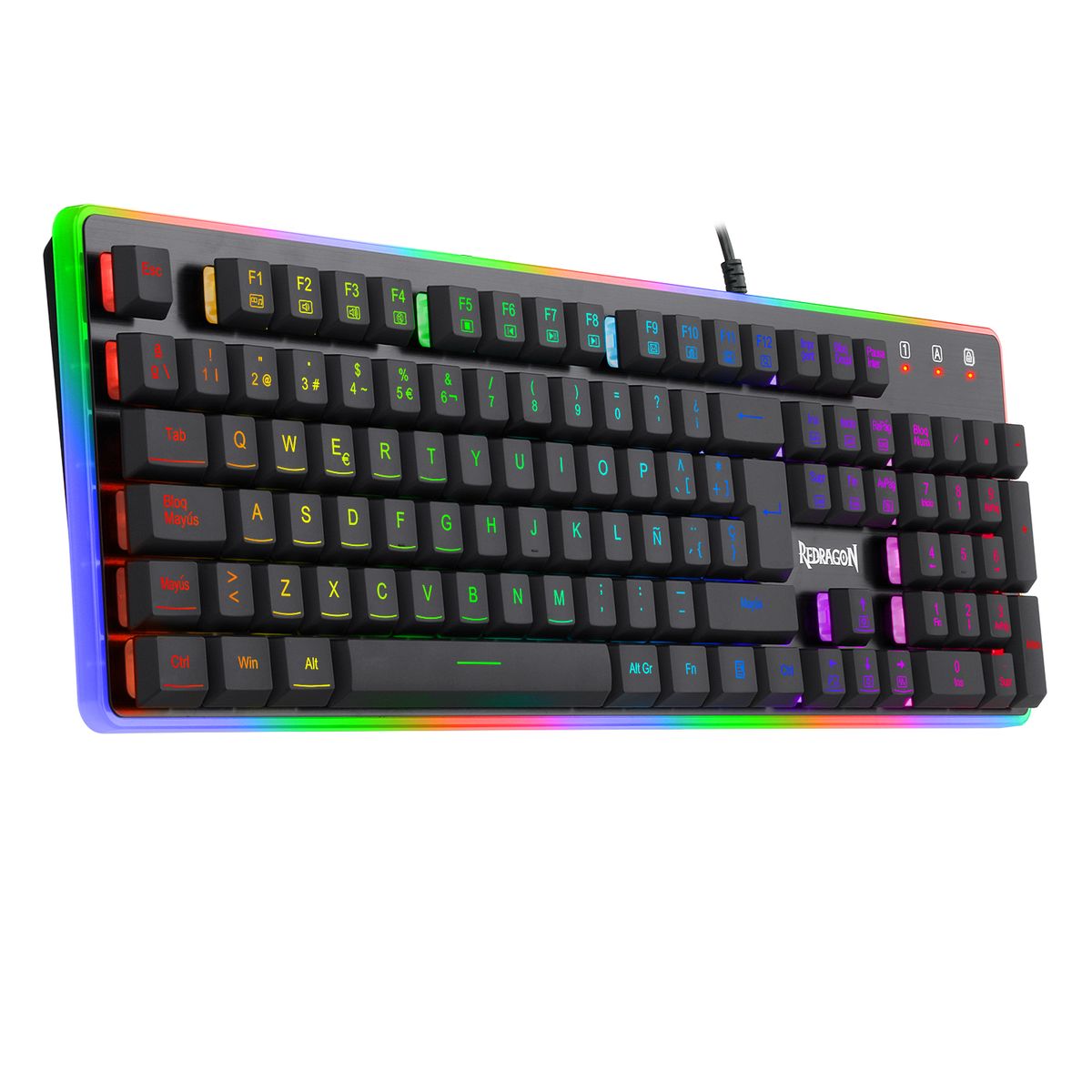 REDRAGON - Teclado Gamer Redragon Dyaus K509 Rgb Membrana español