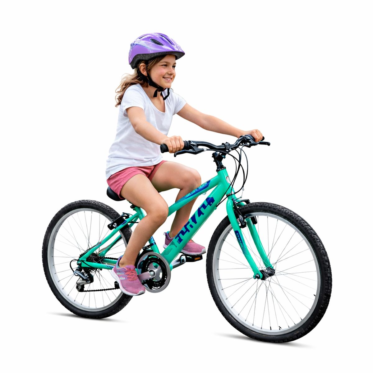 SFORZO - Bicicleta Niña Rin 24 En Aluminio 18 Cambios