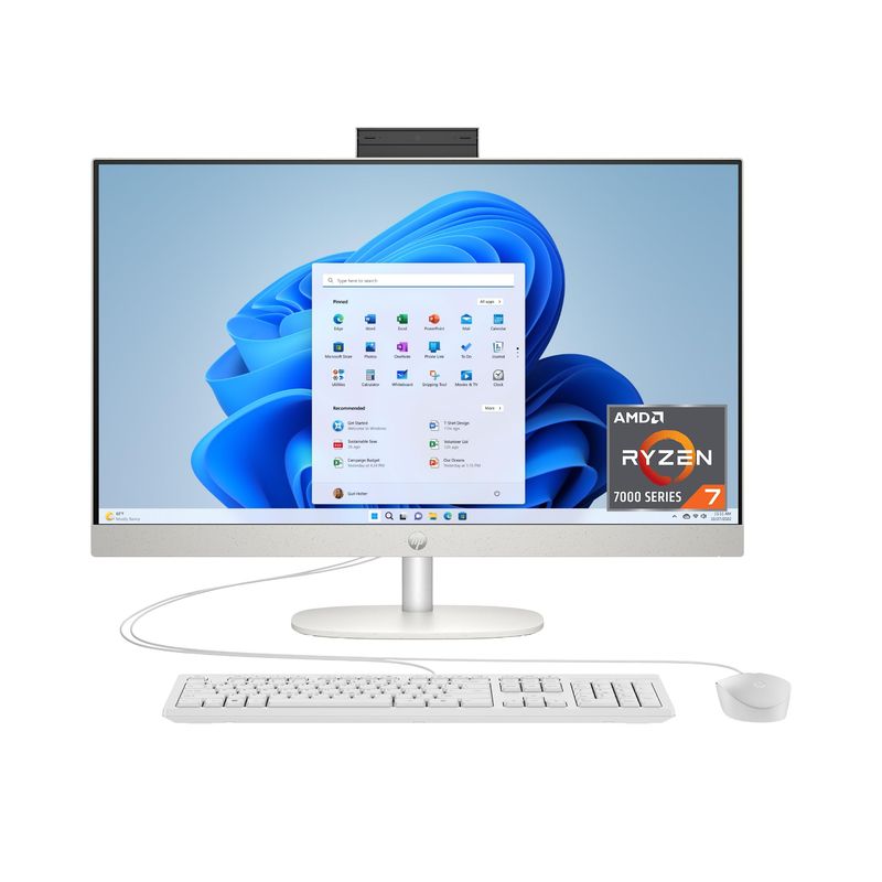 HP - TODO EN UNO HP 27 AMD RYZEN 7 7730U RAM 8GB DDR4/ SSD 512GB M.2/ 27" FHD
