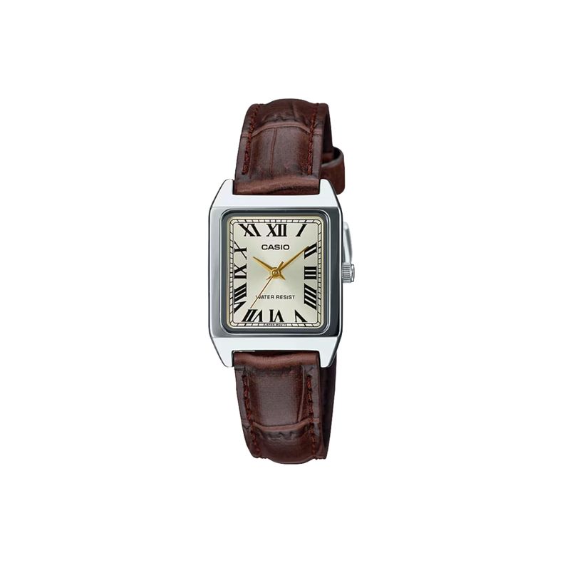 CASIO - Reloj Casio Pulso Cuero Ltp-v007l-9b Para Mujer
