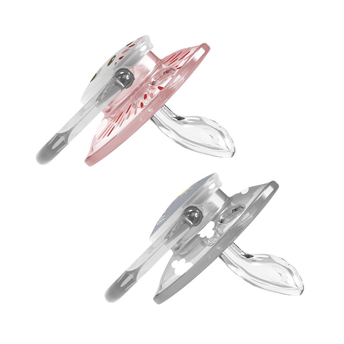 DR BROWNS - CHUPO ENTRETENCION PREVENT ANIMAL N1 ROSA GRIS