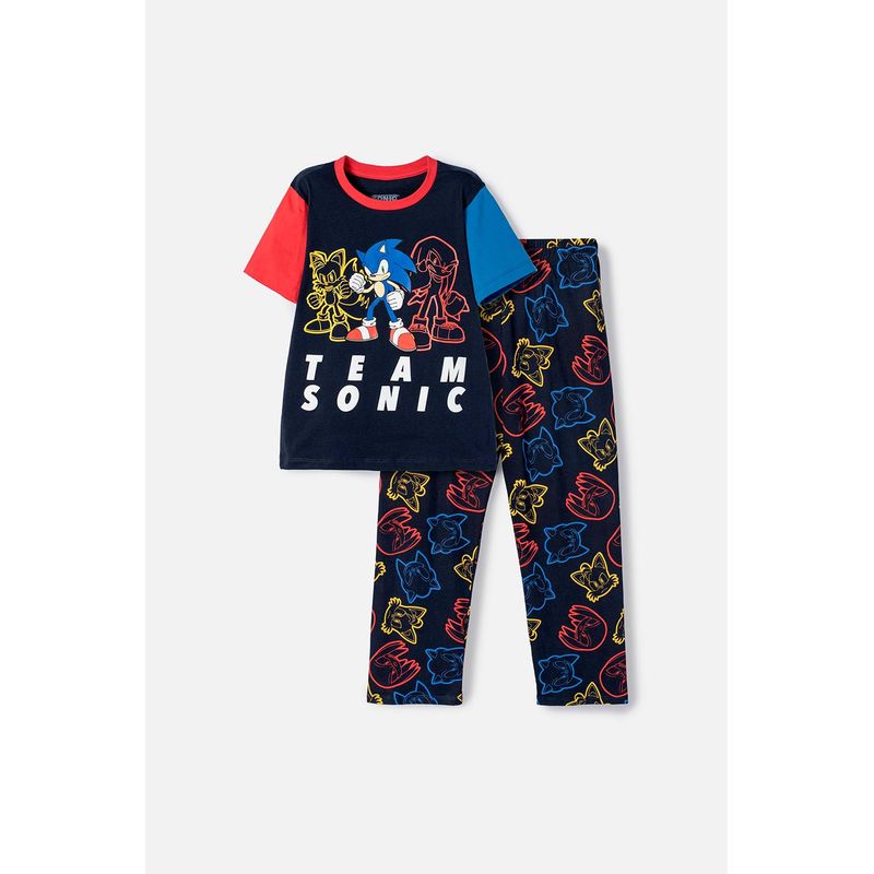 SONIC - Pijama de Sonic pantalón largo para niño
