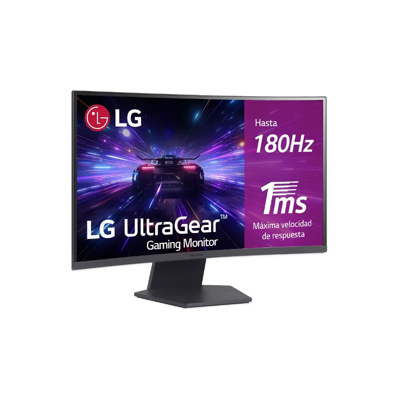 LG - Monitor LG 27 pulgadas Gaming UltraGear QHD Curvo de 180Hz 1ms, FreeSync