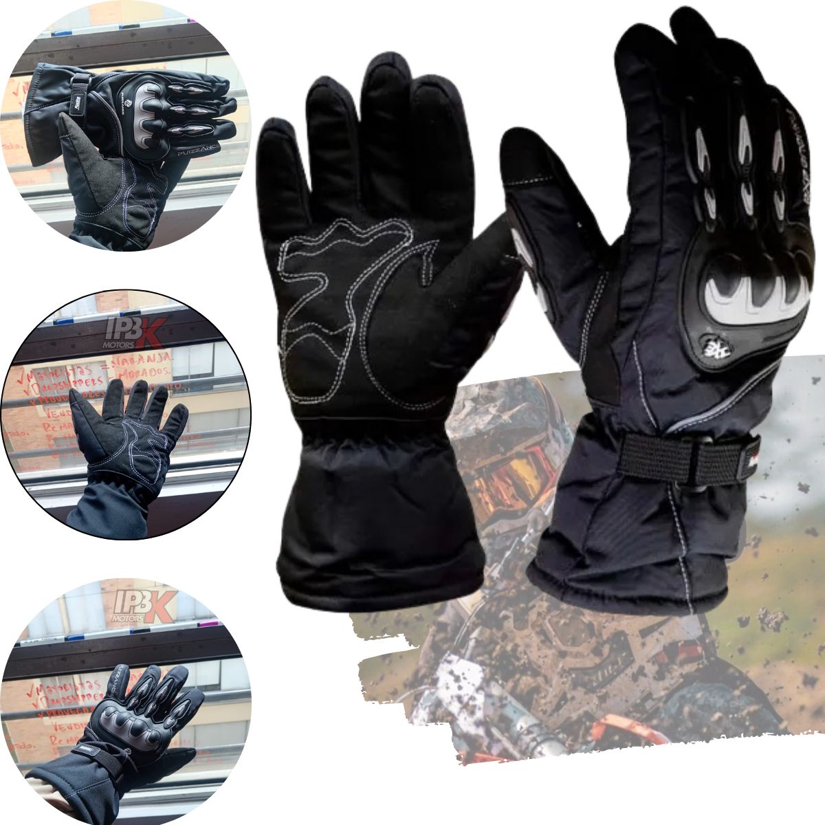 AXE - Guante Axe Impermeable Caña Larga Moto indumentaria