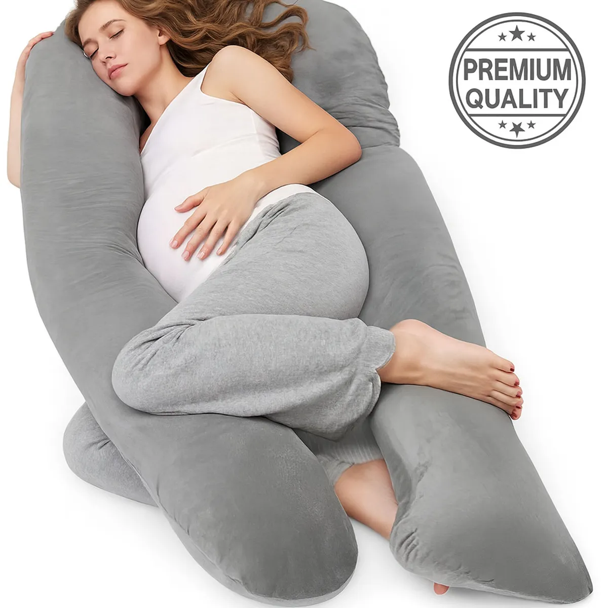 ONE PIXEL - Almohada Embarazo Cuerpo Entero Antidolores Calidad Premium