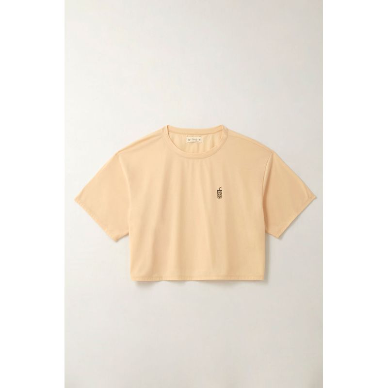 TENNIS - Camiseta con estampado en punto corazón crudo para mujer