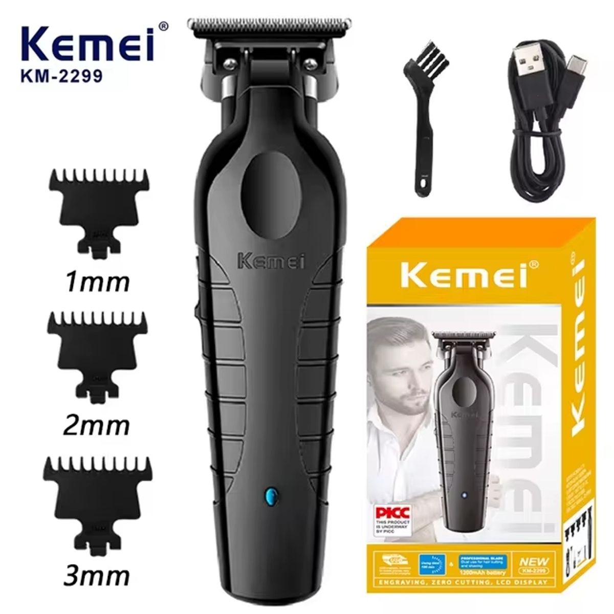 KEMEI - Trimmer Kemei 2299 Negro