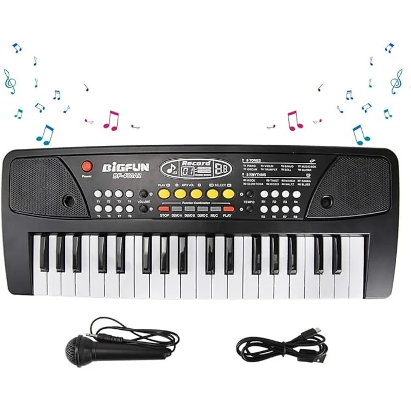 OEM - Teclado Piano Electrico Infantil 37 Teclas con Micrófono