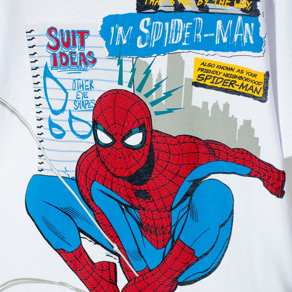 MARVEL - Pijama de Spider-man azul, rojo y blanco para niño