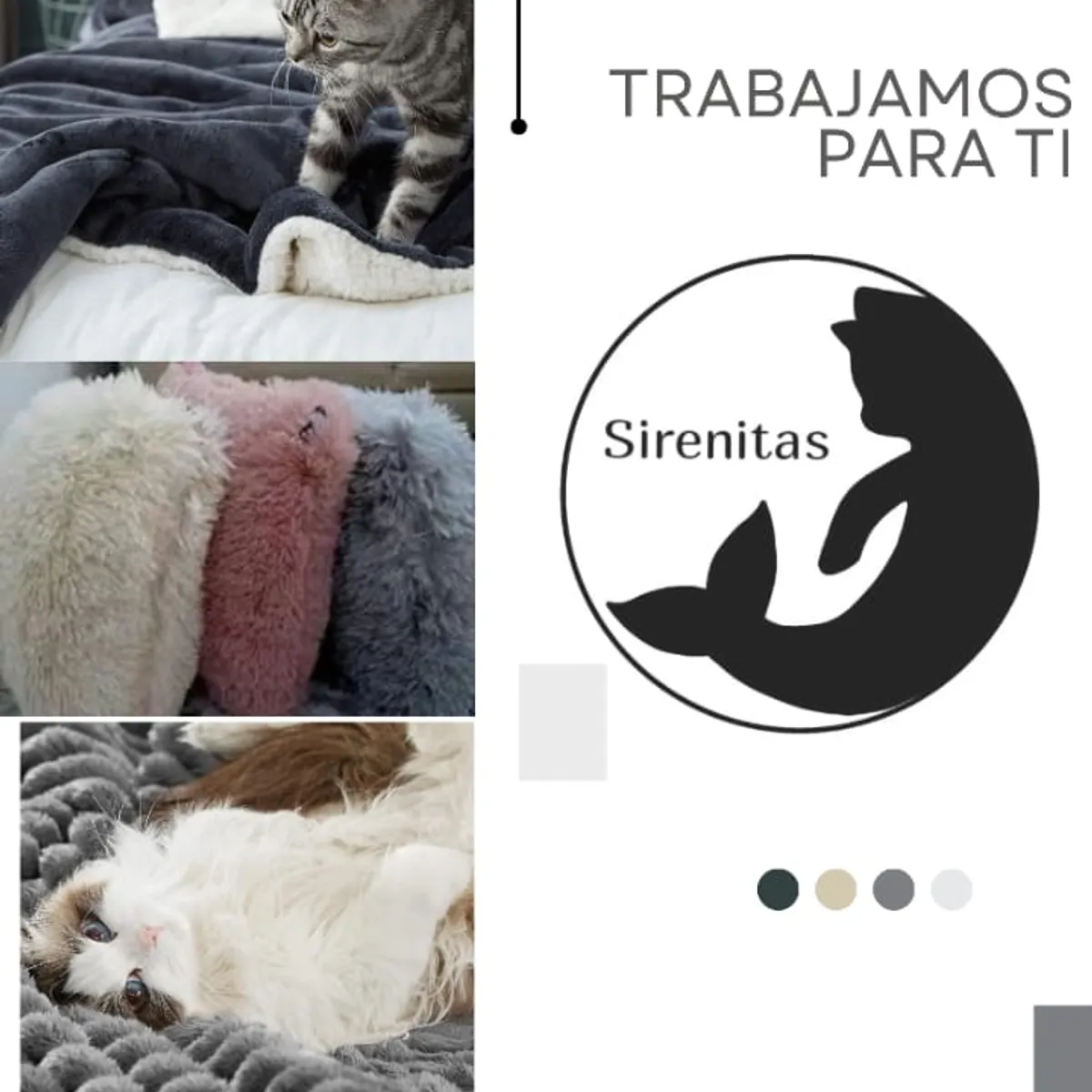 SIRENITAS - Juego de sabanas Cama Sencilla Infantil