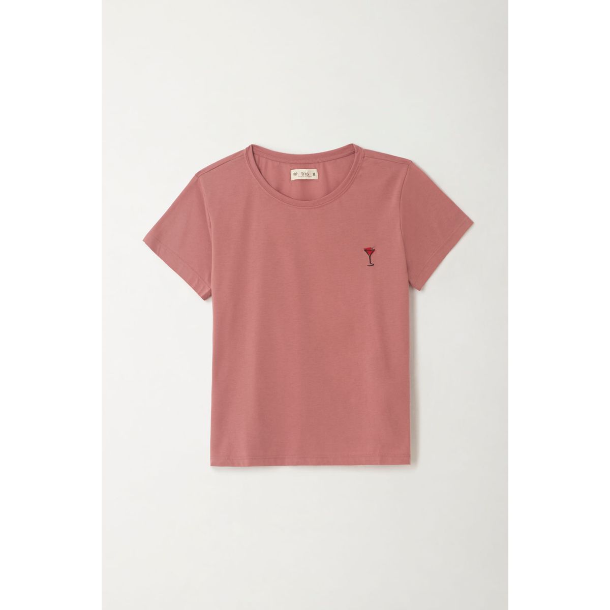 TENNIS - Camiseta básica estampada naranja para mujer