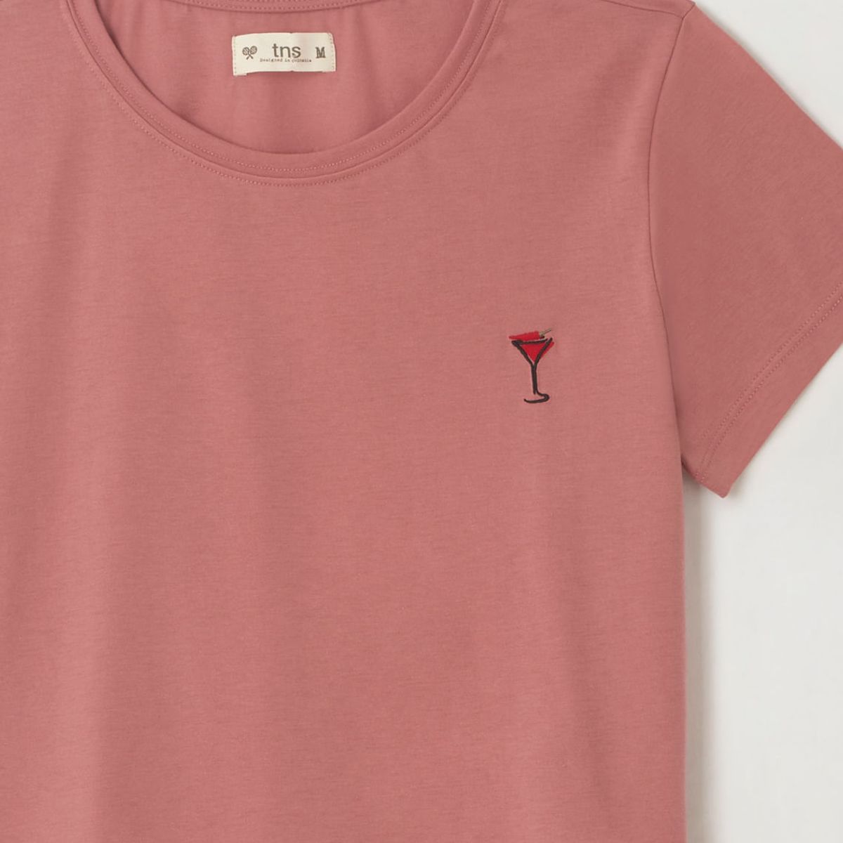 TENNIS - Camiseta básica estampada naranja para mujer