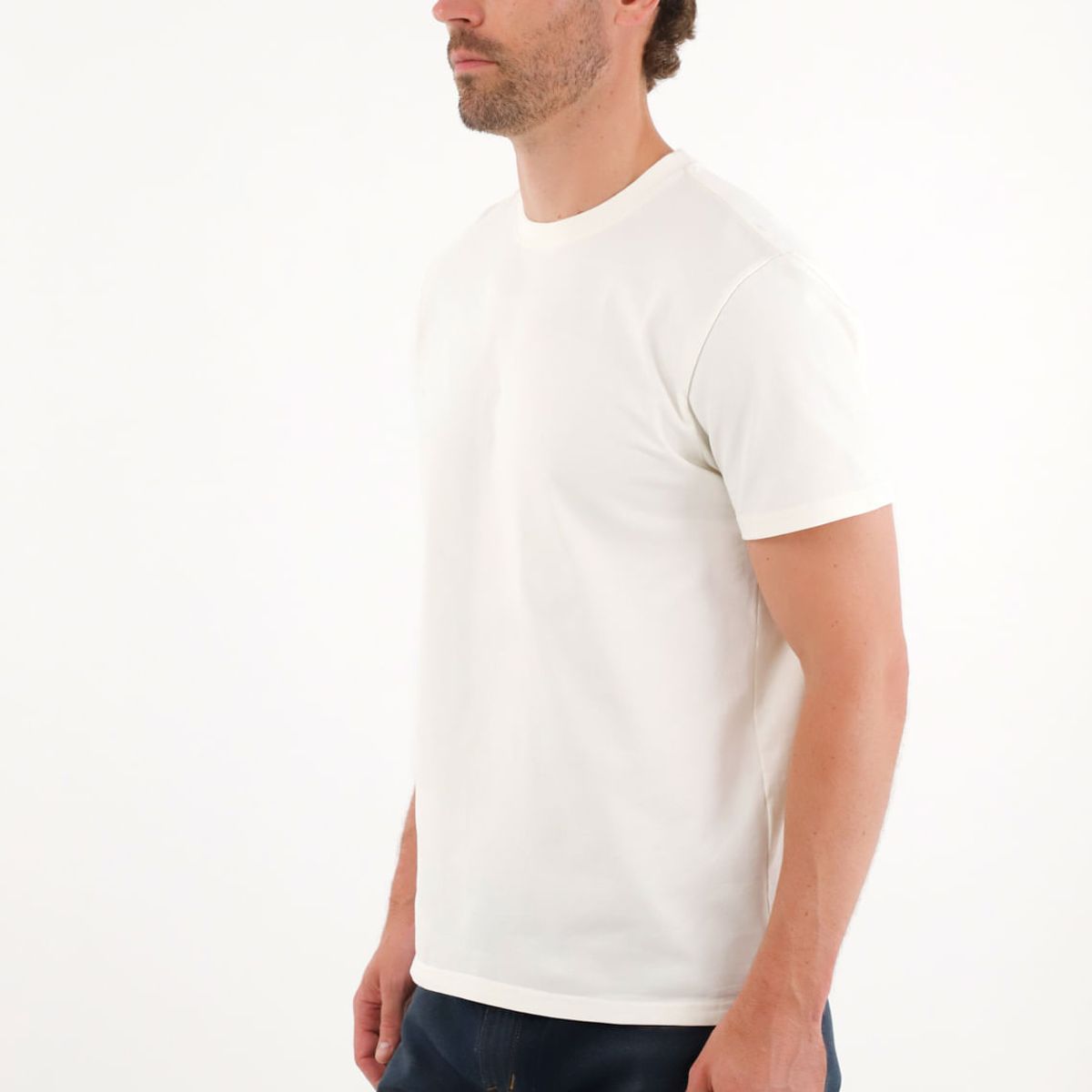 TENNIS - Camiseta manga corta en tela jersey crudo para hombre