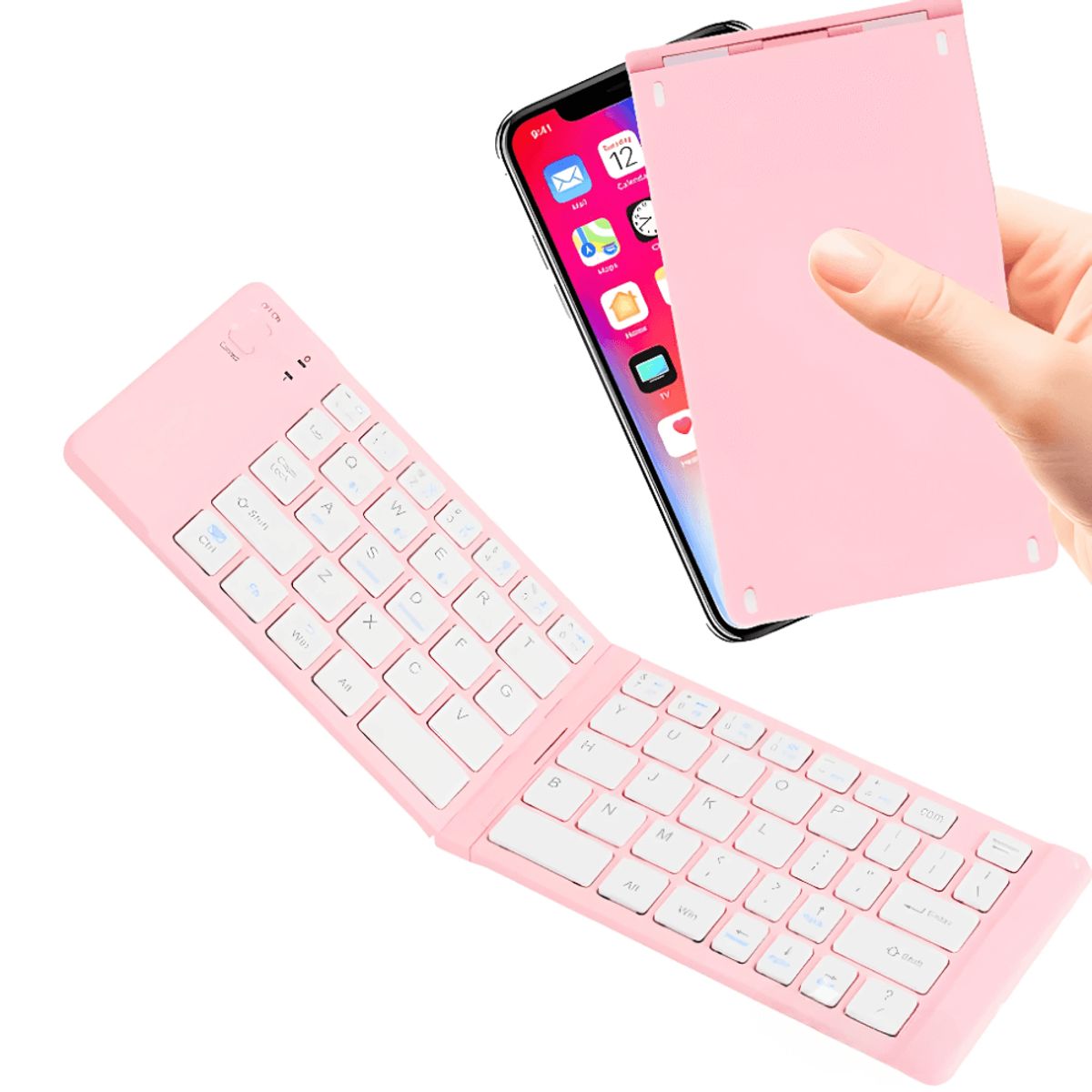 COLME TECHNOLOGY HOME - Teclado Bluetooth Plegable Español Para Android Ios Pc Smart