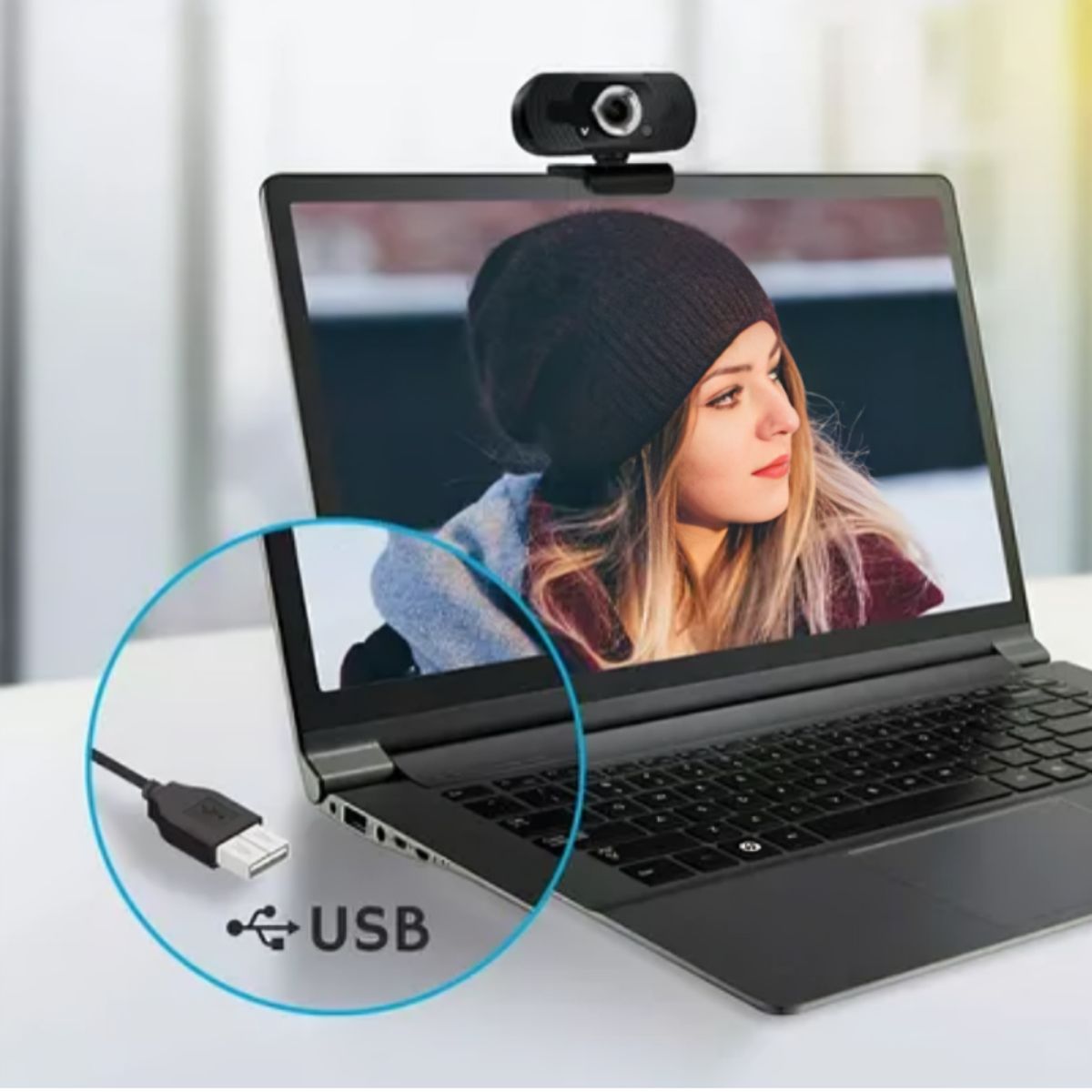 COLME TECHNOLOGY HOME - Cámara Webcam 2k Full Hd 360° Audio Y Video Usb X6